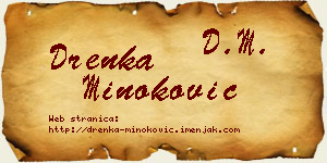 Drenka Minoković vizit kartica